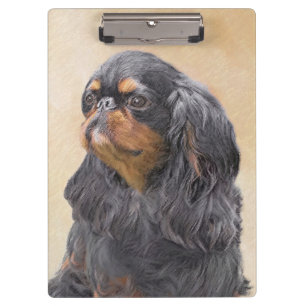 Pranchetas Arte Animal Original Pintura Inglesa Toy Spaniel