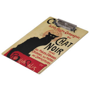 Pranchetas Arte Antiga Modernista, Ce Soir Chat Noir Gato Pre