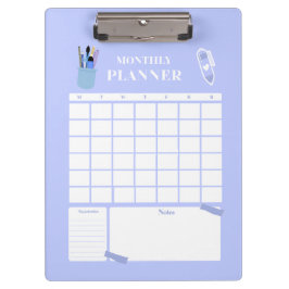 Pranchetas Arte de Layout de Planejador Mensal Lavanda
