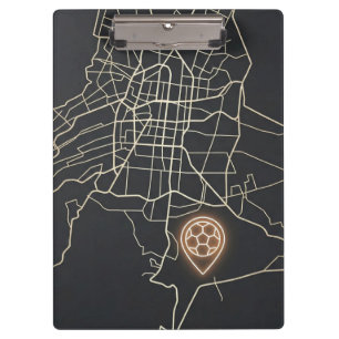 Pranchetas Arte de Linha de Mapa de Nova York Minimalista com