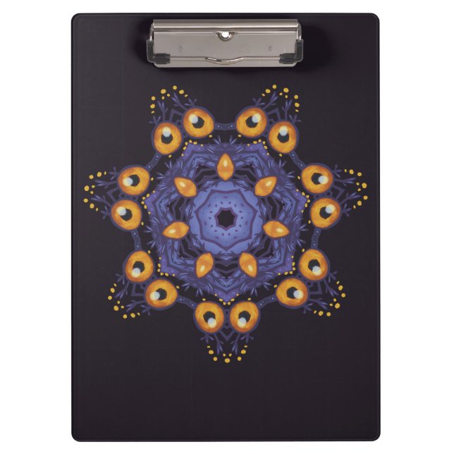 Pranchetas Arte de Mandala de Monstro Fofo e Assustador para  (Frente)