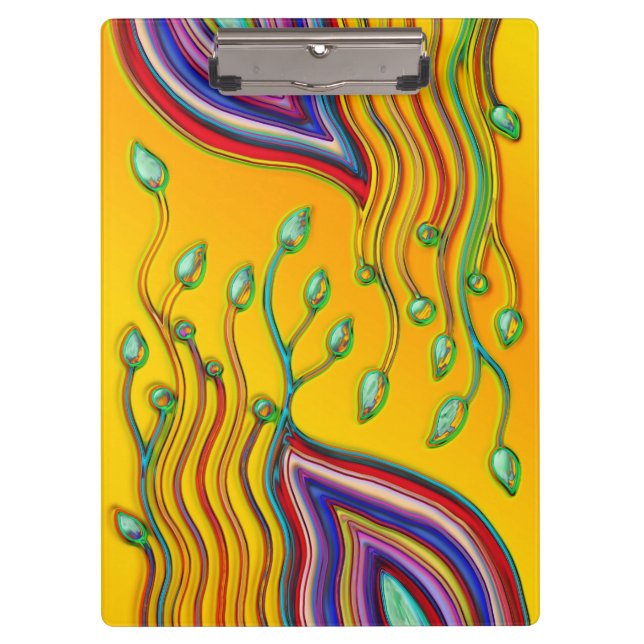 Pranchetas Arte de Padrão Pintada à Mão e Digitalmente 9 (Frente)