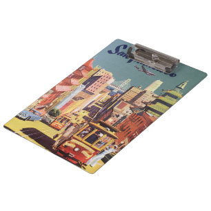 Pranchetas Arte de Poster de Viagem de San Francisco de Carri