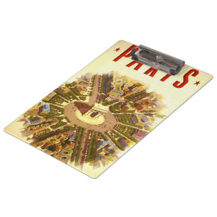 Pranchetas Arte de viagem Arco do Triunfo Vintage, Paris, Fra