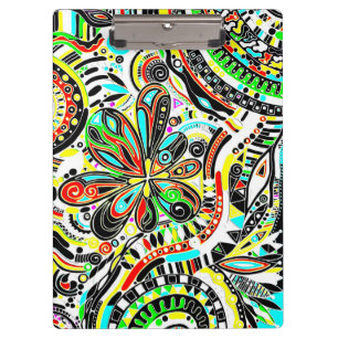 Pranchetas Arte Fantástica de Esboço - Flores de Abstrato 3