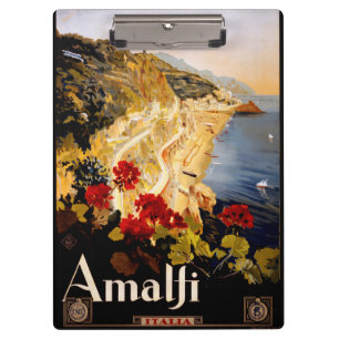Pranchetas Arte Gráfico de Poster de Viagem Vintage Amalfi It