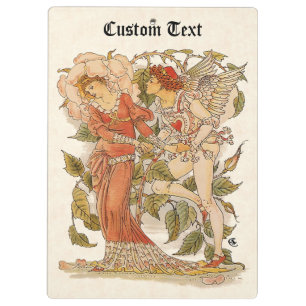 Pranchetas Arte Vitoriana Antiga, Rosa por Walter Crane