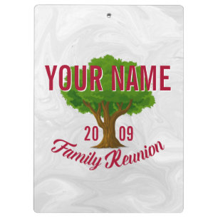 Pranchetas Árvore vívida reunião de família personalizada