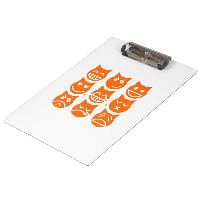 Pranchetas As 9 Vidas do Gato Emoji (Inclinado)