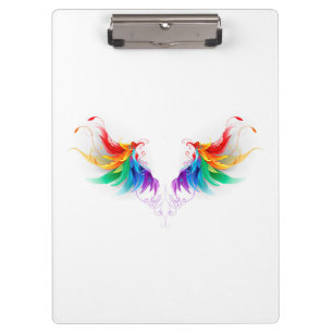 Pranchetas Asas Fluffy Rainbow