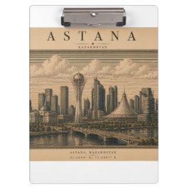 Pranchetas Astana | Vintage Travel City Design