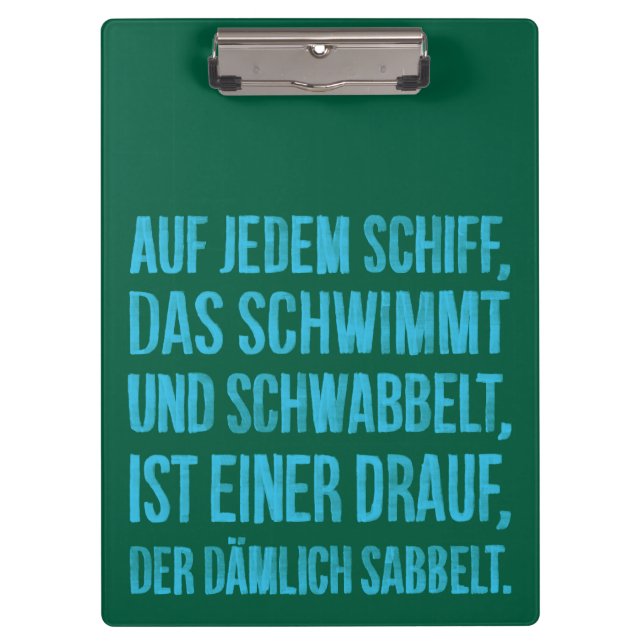 Pranchetas Auf jedem Schiff (Frente)