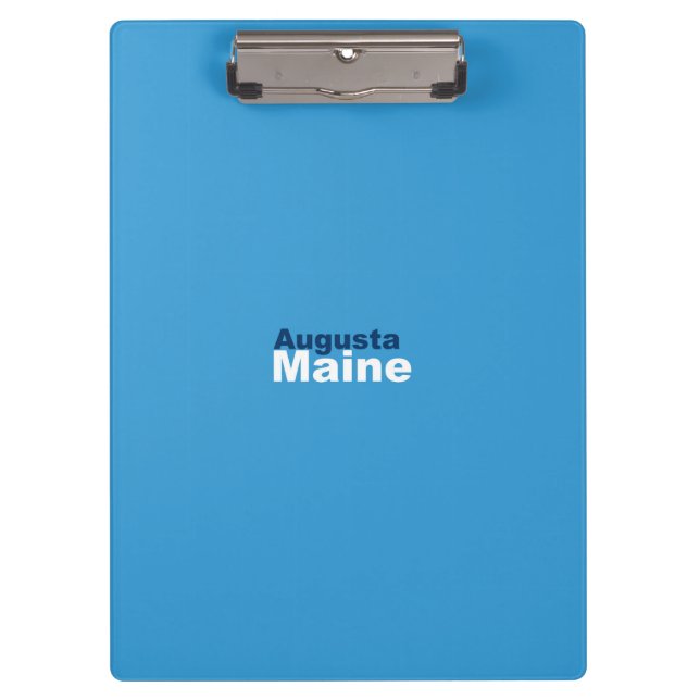 Pranchetas Augusta, Maine Clipboard (Frente)