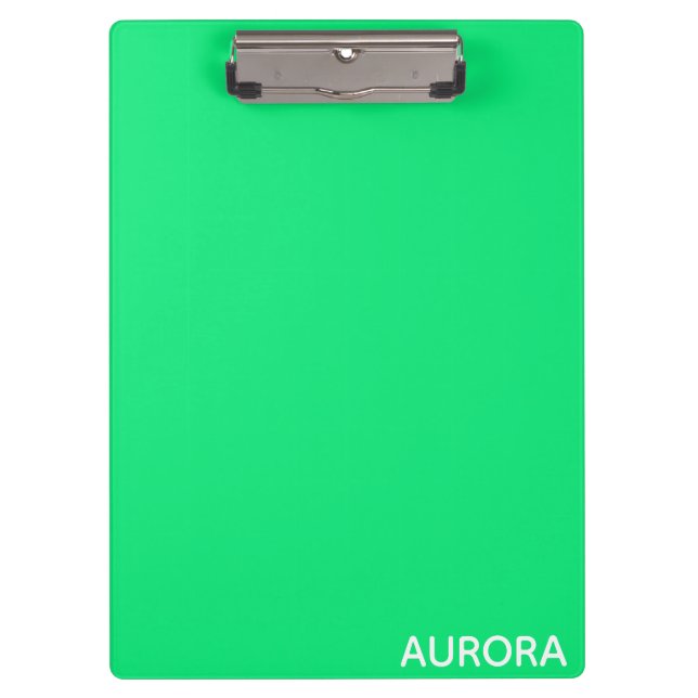 Pranchetas Aurora green color name (Frente)