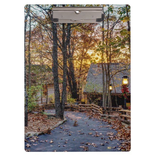Pranchetas Autumn Woods Sunset Walkway (Frente)
