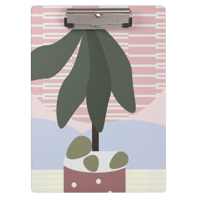 Pranchetas Avocado Tree Blush Geométrico Silenciado    (Frente)
