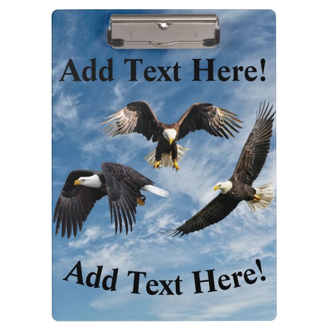 Pranchetas Bald Eagle Soaring (Frente)