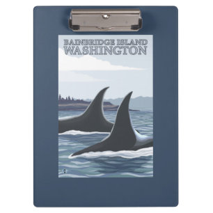 Pranchetas Baleias #1 da orca - ilha de Bainbridge,