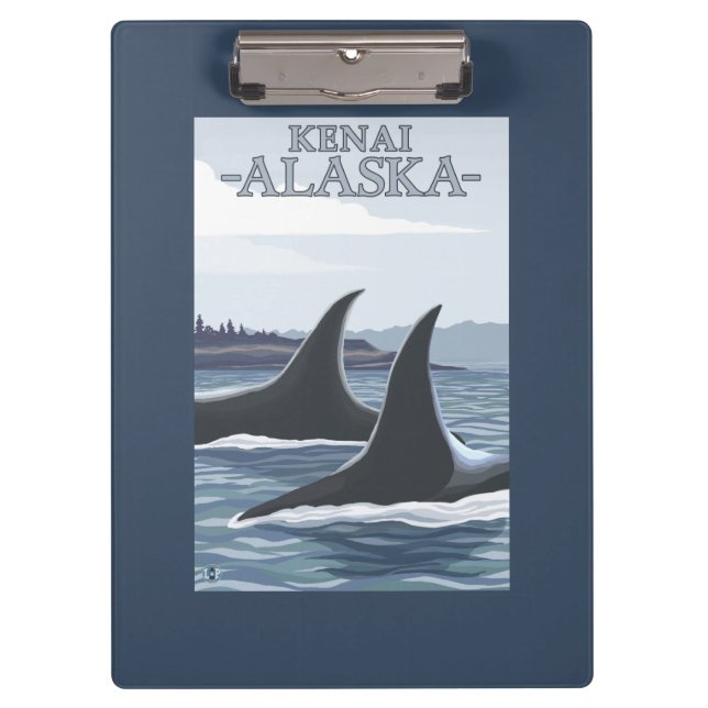 Pranchetas Baleias #1 da orca - Kenai, Alaska (Frente)