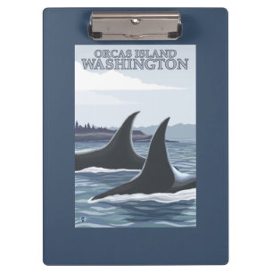 Pranchetas Baleias #1 da orca - orcas ilha, Washington