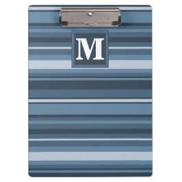 Pranchetas Banda azul de cinza monograma