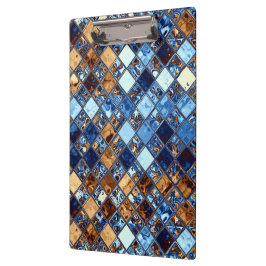 Pranchetas Bandana azul do vaqueiro com arte do azulejo de