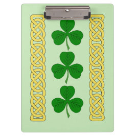 Pranchetas Bandas Shamrock Trio e Knotwork