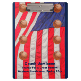 Pranchetas Bandeira Americana, Treinador da Equipe de Basquet