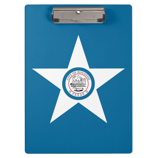 Pranchetas Bandeira da cidade de Houston, Texas Clipboard (Frente)