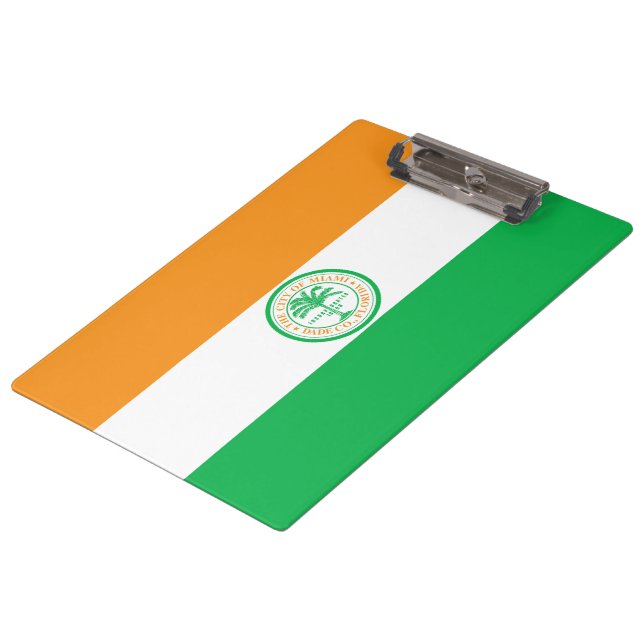 Pranchetas Bandeira da cidade de Miami (Flórida) (Inclinado)