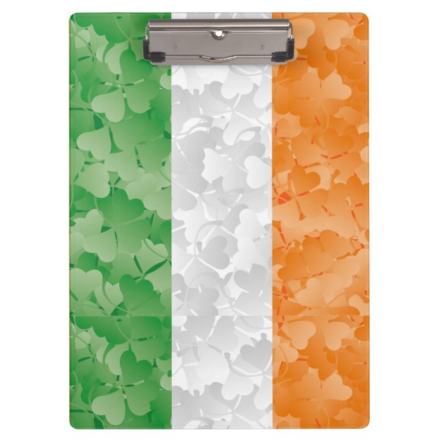 Pranchetas Bandeira da Irlanda com um padrão de pântanos (Frente)