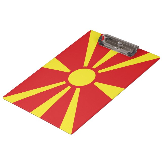 Pranchetas Bandeira da Macedônia do Norte (Inclinado)
