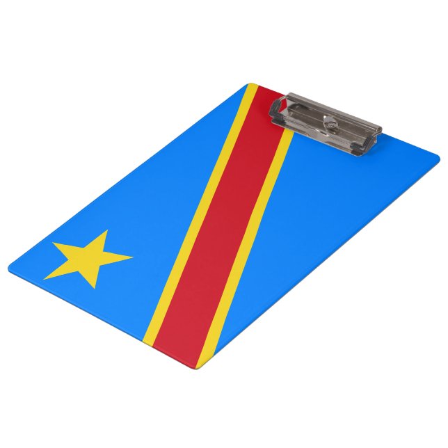 Pranchetas Bandeira da RDC (República Democrática do Congo) (Inclinado)