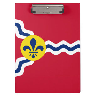 Pranchetas Bandeira da Rua Louis, Missouri Clipboard