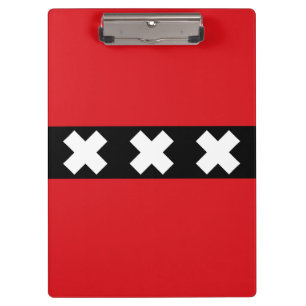 Pranchetas Bandeira de Amsterdã, Países Baixos Clipboard