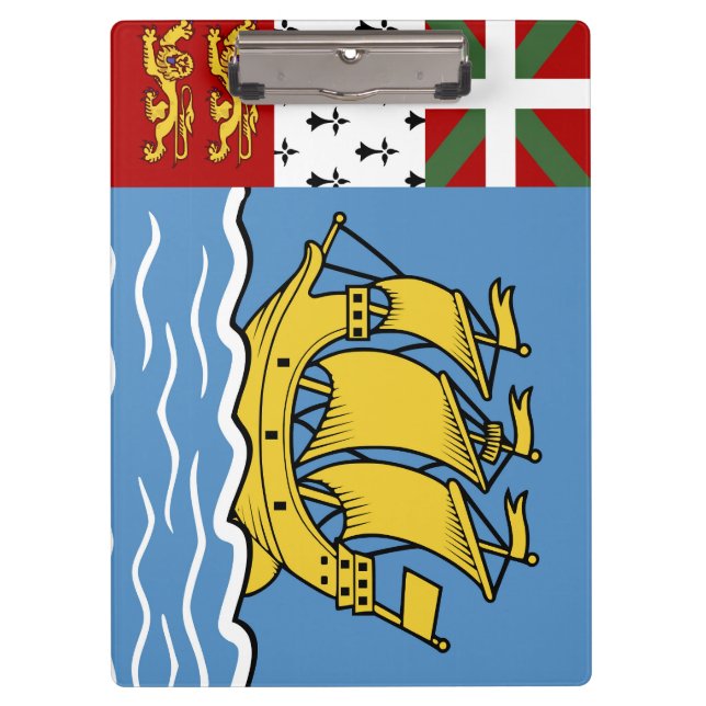 Pranchetas Bandeira de Pierre e Miquelon santo (Frente)