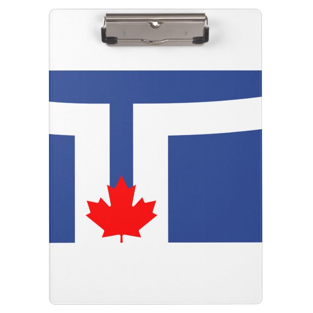 Pranchetas Bandeira de Toronto, Ontário Clipboard (Frente)