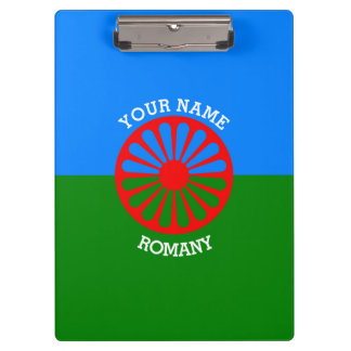 Pranchetas Bandeira de viajantes ciganos romanos personalizad