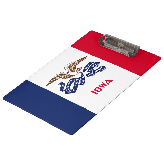 Pranchetas Bandeira do Estado de Iowa (Inclinado)