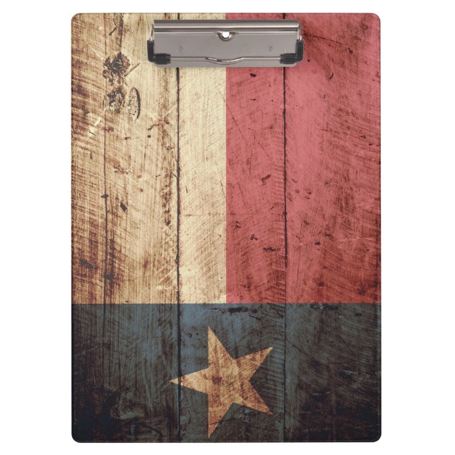 Pranchetas Bandeira do estado de Texas na grão de madeira (Frente)