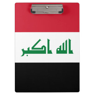 Pranchetas Bandeira do Iraque