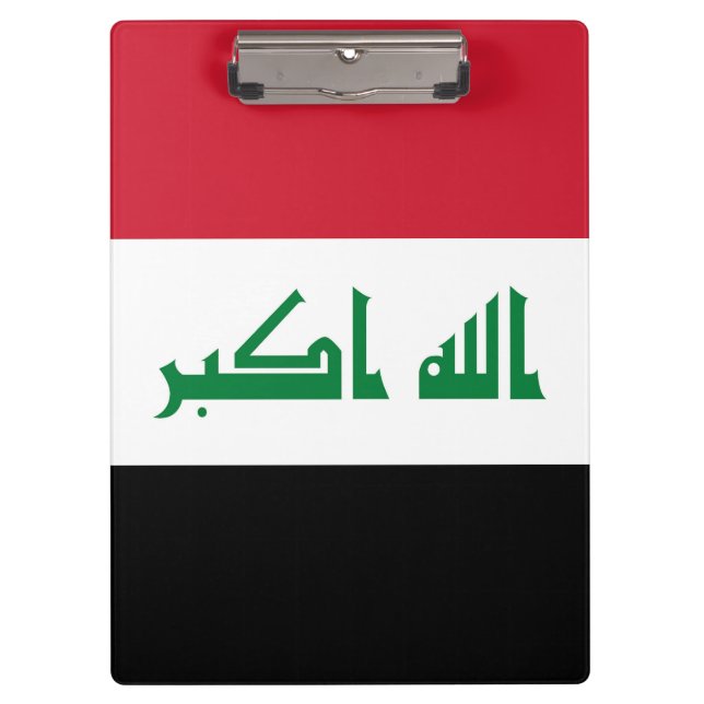 Pranchetas Bandeira do Iraque (Frente)