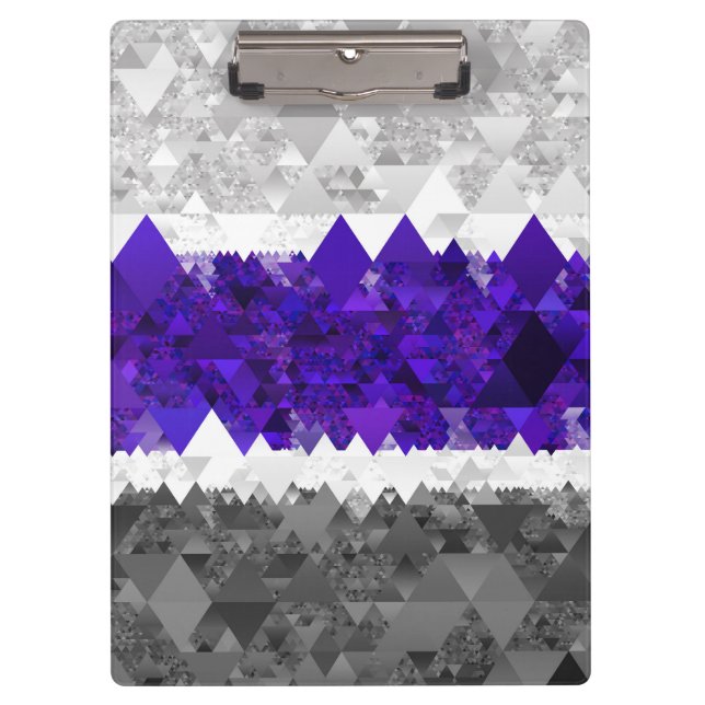 Pranchetas Bandeira do Orgulho Boho Geométrico Mod Retro Grey (Frente)