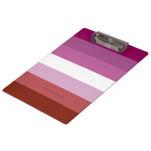 Pranchetas bandeira do orgulho lésbico feminino da SlipperyJo