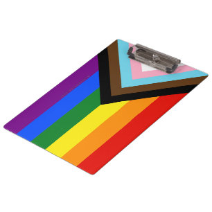 Pranchetas Bandeira do Orgulho Progressivo de SlipperyJoe sei