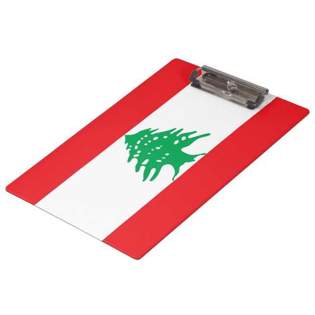 Pranchetas Bandeira Libanesa (Bandeira do Líbano) (Inclinado)
