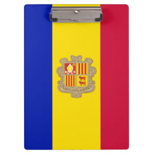 Pranchetas Bandeira patriótica de Andorra