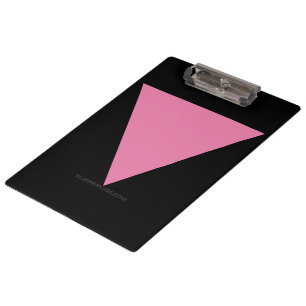 Pranchetas bandeira triângulo rosa SlipperyJoe's símbolo rosa