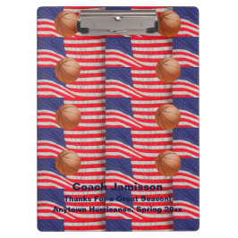 Pranchetas Bandeiras Multi-Americanas, Treinador De Basquete 