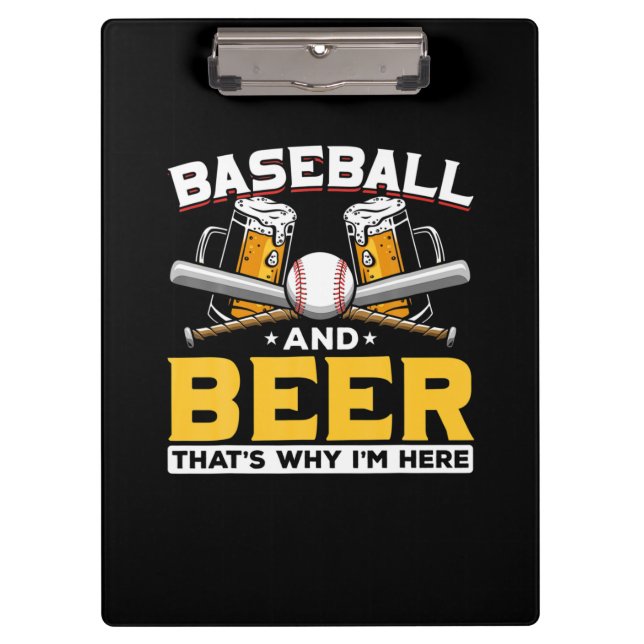 Pranchetas Beer Drinker Baseball Beball Humor Aniversário (Frente)